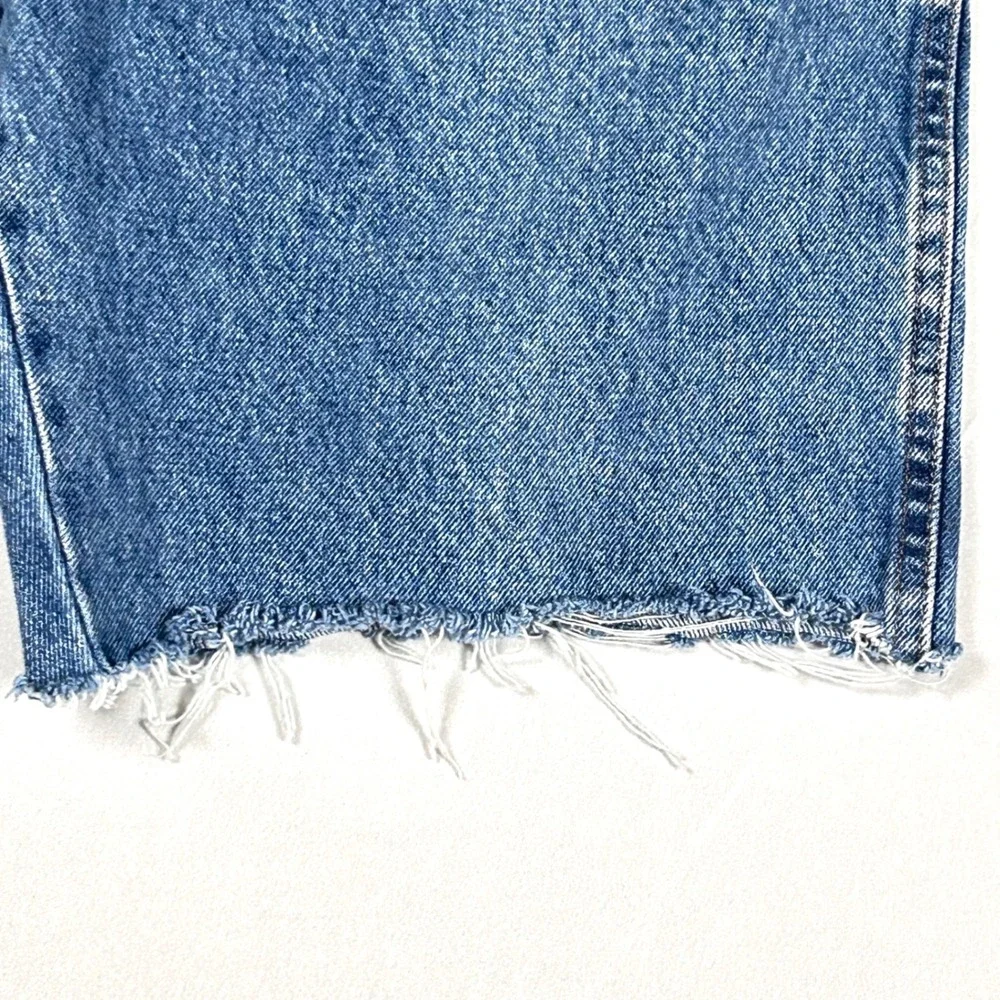 Rustler Cut Off Denim Jean Shorts Mens 40 Blue Cotton Jorts Grunge Gorpcore
